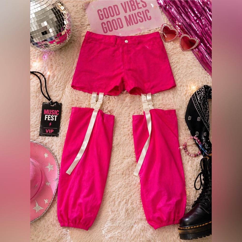 Viral Festival-Hot Pink Detachable Strap Outfit